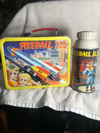 1964 Fireball Xl5 Lunchbox And Thermos