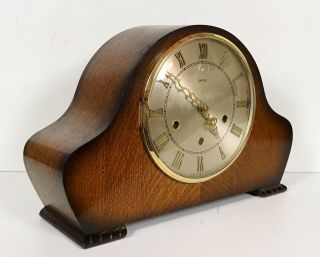 Smiths Oak Westminster Whittington Chiming Mantle Clock
