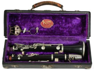 Vintage La Francoise Superior Paris Made In France Lp B Wood Clarinet With Case