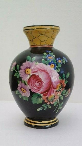 Roger Colas Clamecy French Ceramic Floral Vase