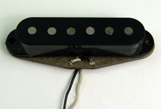 1977 Fender Stratocaster Neck Pickup Vintage American Usa W/ Black Cover