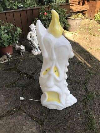 Vintage Empire Halloween Melting Candle Ghost 2 Sided Blow Mold 36” Dual Cord