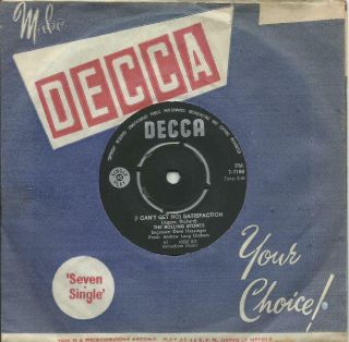 Rolling Stones South Africa 45 Satisfaction