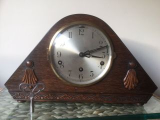 Art Deco Westminster / Whittington Chime Mantel Clock,  Serviced,  Springs