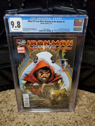 What If? Iron Man: Demon In An Armor 1 Cgc 9.  8 White Pages