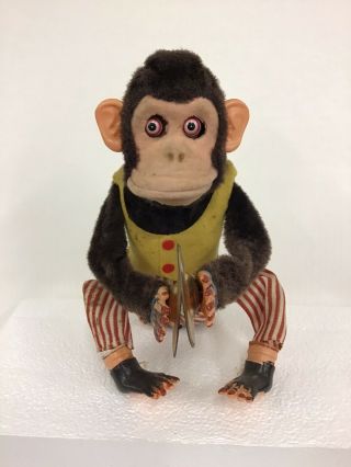 Vintage Musical Jolly Chimp Monkey With Cymbals (non -)