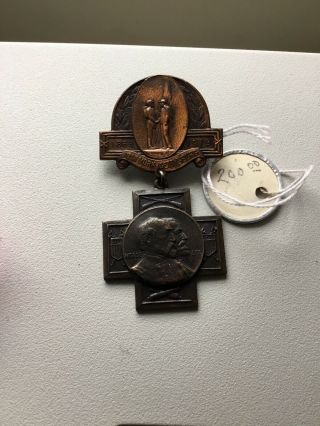 Rare Civil War Veteran’s Bronze Medal York 1863 - 1813 Gettysburg
