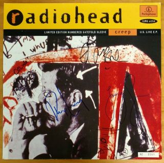 Radiohead Creep Signed Live Ep Limited Edition Signed By All Band Members