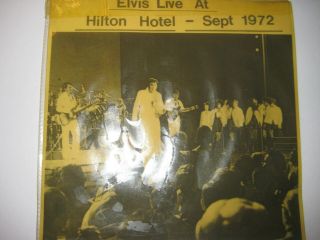 Vinyl Lp Record - Elvis Presley - Elvis Live At Hilton Hotel Sept.  1972 - 10inch Lp