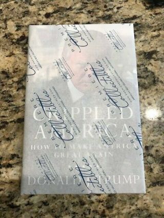 Donald Trump Autographed/signed Book - Crippled America