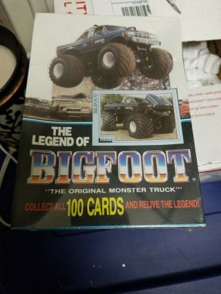 The Legend Of Bigfoot (the Monster Truck) Trading Card Box By Leesley