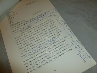 Thick Delorean Statement With John Delorean Handwritten Revisions