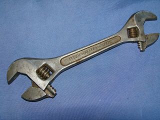 Vintage Rare Gedore Double Ended Adjustable Wrench 6 - 8 " Made In Germany