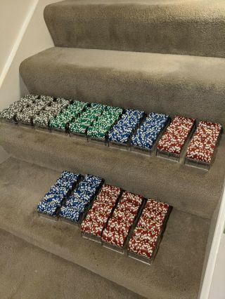 Camel Casino Las Vegas Nevada Poker Chips,  1500 Comes With 15 Trays