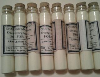 117 Full Vintage Porcelain China Powder Paints In Glass Vials - 3