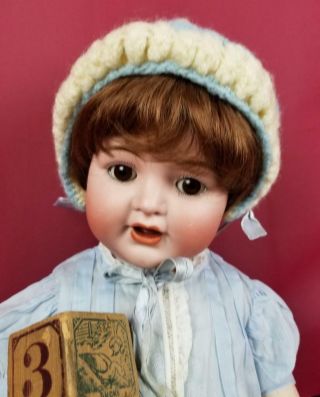 Antique German Bisque Baby Doll K Star R Kammer Reinhardt 126 Life Size 18 " Cute