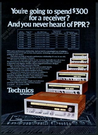 1975 Panasonic Technics Stereo Receiver Sa 5760 5560 5460 5360 5160 Pic Print Ad