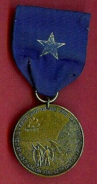 Bonnie Blue Flag First Shot Of The Civil War Fort Sumter Medal