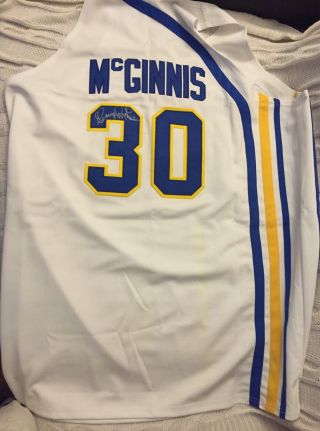 George McGinnis SIGNED Indiana Pacers Jersey Stitched Autographed Size XL 56 2