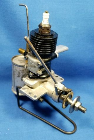 Vintage 1938 Dennymite Special Ii Model Spark Ignition Cl/ff Engine (round Head)