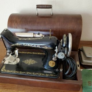 Vintage First Run 1924 Singer 99 13 Sewing Machine Rare Edition Serial Aa004119