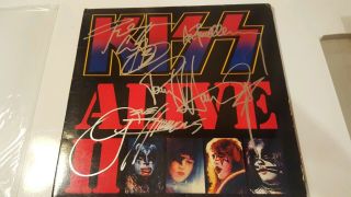 Signed Kiss Alive Ii Album Gene Simmons Paul Stanley Ace Frehley Peter Criss