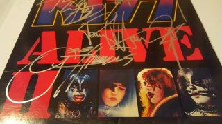 Signed Kiss Alive II Album Gene Simmons Paul Stanley Ace Frehley Peter Criss 3