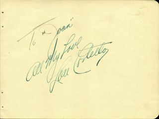 Abbott & Costello (lou Costello) - Autograph Note Signed With Co - Signers