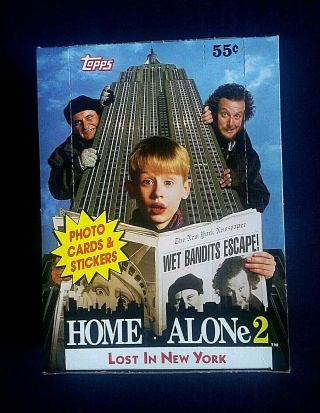 1992 Topps Home Alone 2 Lost In York Trading Cards Box Great Gift Idea
