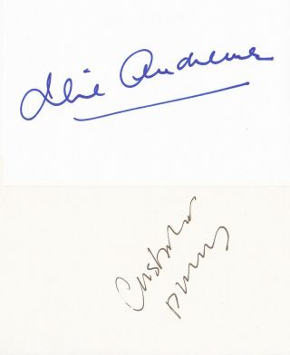 The Sound Of Music - Julie Andrews,  Christopher Plummer Signed Autographs