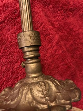 Vintage Brass FULL - O - LITE/BRYANT Lamp York City Patent 1919 Arrow E Switch 2