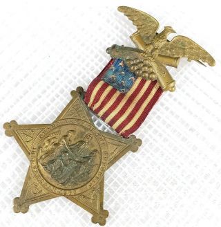Civil War Veterans 1861 - 1866 Gar Grand Army Of The Republic Membership Medal Nr.