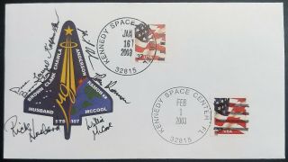 Space Shuttle Columbia Sts - 107 Crew Signed Cover