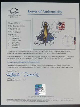 Space Shuttle Columbia STS - 107 Crew Signed Cover 3