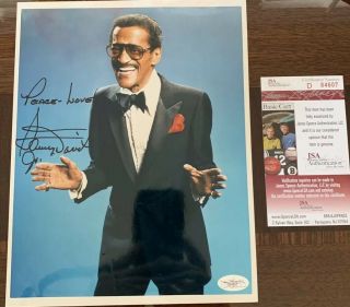 Sammy Davis Jr Signed Autograph Jsa 8x10 Photo Las Vegas Rat Pack Bold Signature