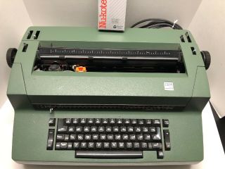 Vintage IBM Selectric II typewriter Dark Olive Green Correcting w/ Ribbon 2