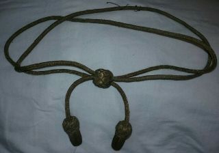 Antique Gar Hat Cord - Grand Army Of The Republic Gold