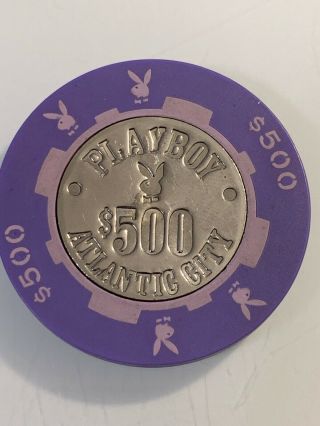 Playboy Club $500 Casino Chip Atlantic City Nj 3.  99