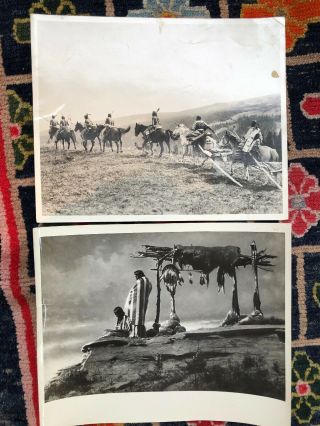 2 Roland Reed Vintage 8 X 10 Photos Of Native American Indians