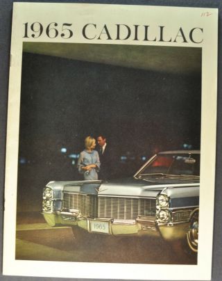 1965 Cadillac Brochure Fleetwood 60 Spec Eldorado Deville Calais