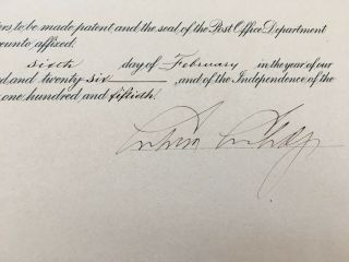 President Calvin Coolidge 100 HAND SIGNED Presidential appointment - 02/6/1926 3