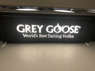 Grey Goose Vodka 4 Bottle Bar Light Liquor Man Cave Display Advertising Promo 2