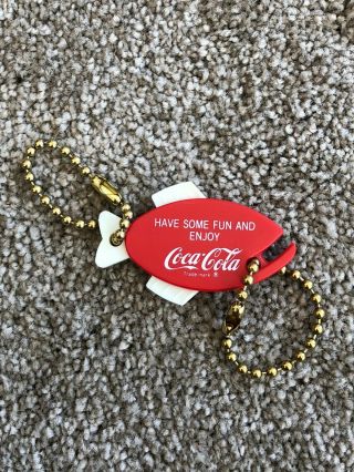 Vintage Coca Cola Detachable Fish Key Ring