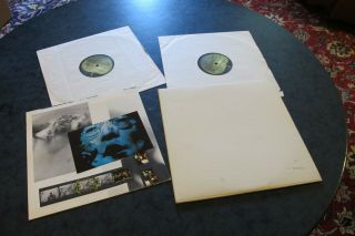 The Beatles White Album Numbered Lp 1968 Press Low Number A 0427761.  W/ Poster