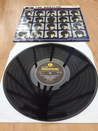 The Beatles - A Hard Days Night - Vg,  Uk K.  T.  Xex 481/3n 482/3n Vinyl Lp Record