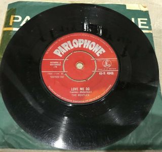 The Beatles - Love Me Do 7” Red Parlophone.  Read Details