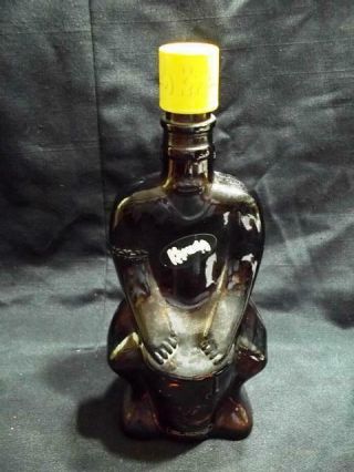 Vintage Empty Figural Kahlua Brown Liquor Bottle 750 Ml Mexico Limited Edition
