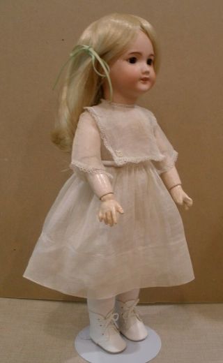 Antique 15 1/2 " French Jumeau Socket Head Doll,  Body And Clothes
