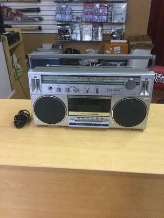 Vintage Toshiba Am Fm Radio Cassette Recorder Rt - 130s Japan Radio