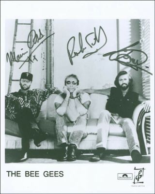 The Bee Gees - Autographed Signed Photograph With Co - Signers